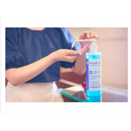 HospiCare Handrub Antiseptic Hand Sanitizer Hand Rub With Moisturisers 500ML Rinse-free 70% Alcohol 0.5% Chlorhexidine