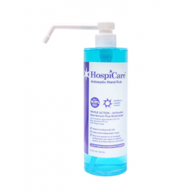 HospiCare Handrub Antiseptic Hand Sanitizer Hand Rub With Moisturisers 500ML Rinse-free 70% Alcohol 0.5% Chlorhexidine