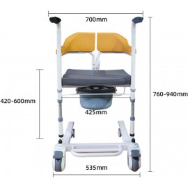 Transfer Chair For Patients Lift Hydraulic Transfer Chair With Commode 