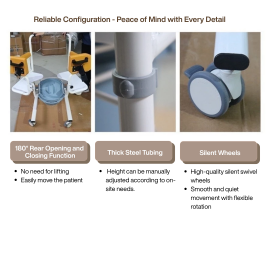 Transfer Chair For Patients Lift Hydraulic Transfer Chair With Commode 