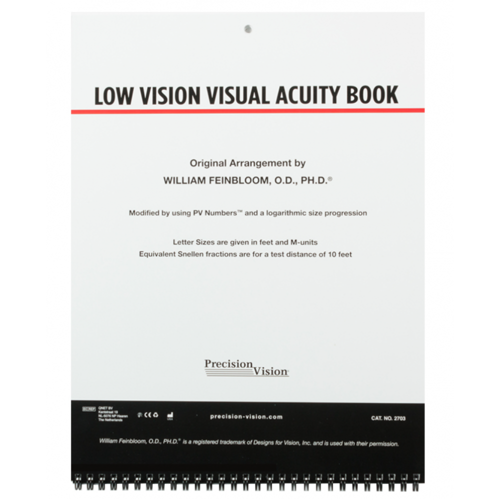 Low Vision Visual Acuity Book