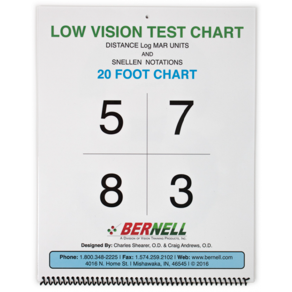 Low Vision Distance Acuity Chart