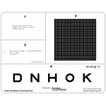 Krug Vision Disability Screening Card