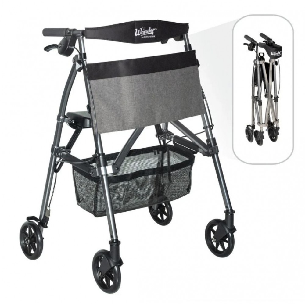 Stander EZ Fold-N-Go Rollator Walker