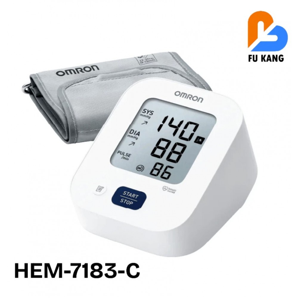 Omron EZ Power HEM-7183-C Blood Pressure Monitor | AC Adaptor + Medium Cuff 22-32cm