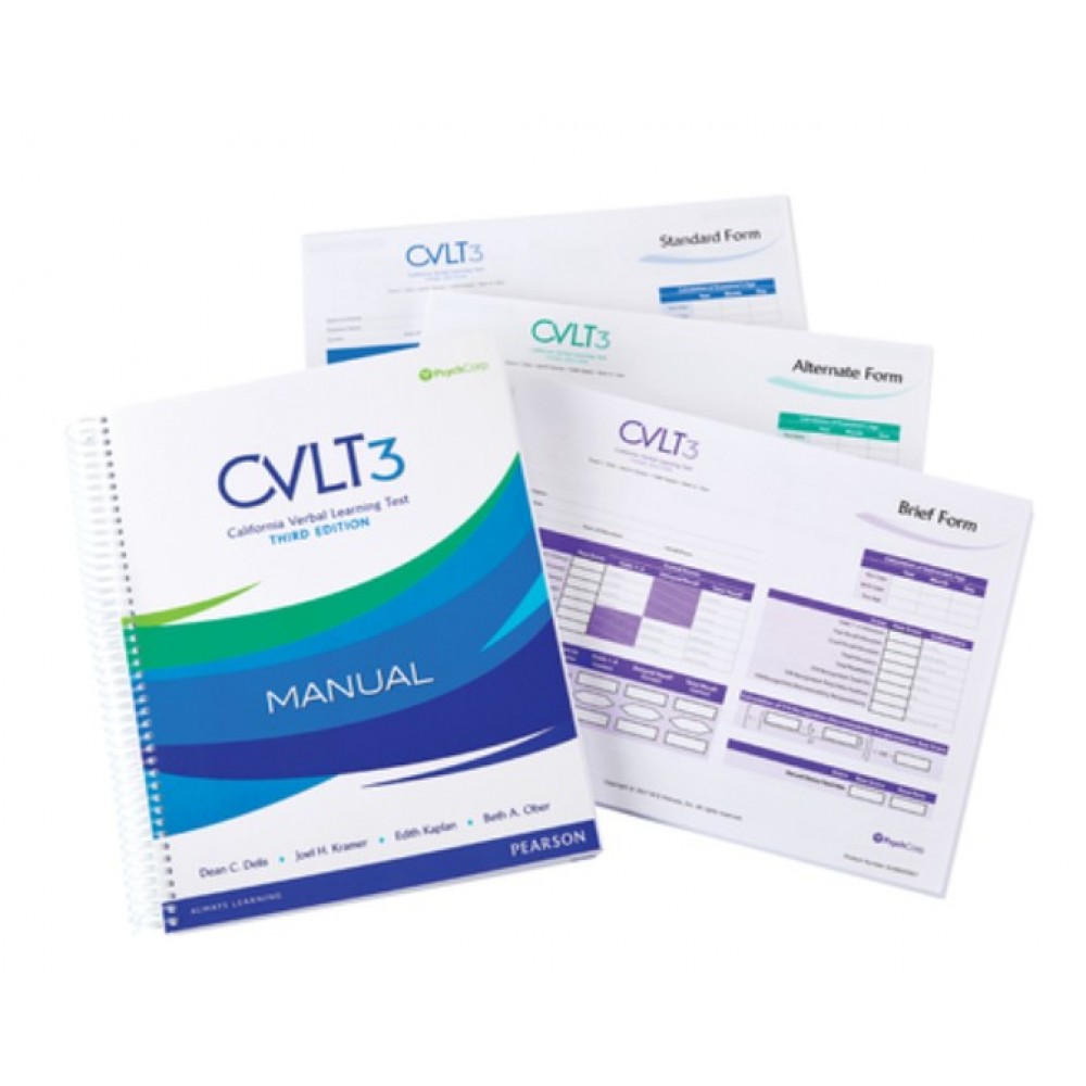CVLT3 - California Verbal Learning Test | Third Edition