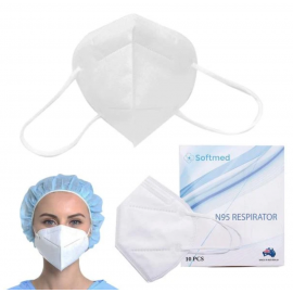 Softmed N95 Respirator Masks (Earloops) Box 10