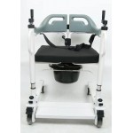 MoverTransfer Split Seat Shower Commode Transport Chair 