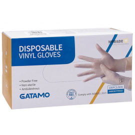Disposable Vinyl Gloves Powder Free 100Pcs Per Box