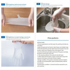 Disposable Vinyl Gloves Powder Free 100Pcs Per Box