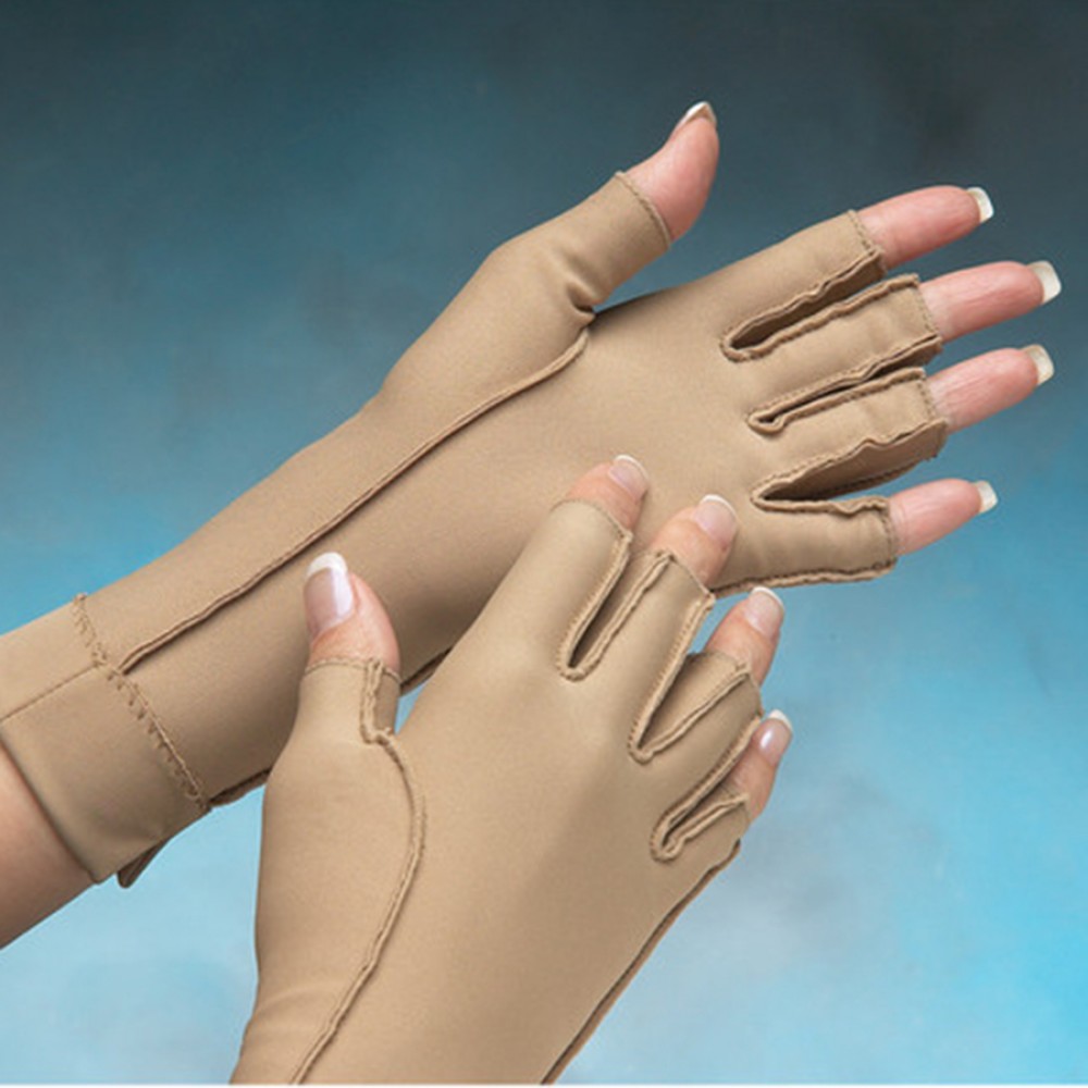 isotoner Therapeutic Compression Gloves Open Finger Unisex 
