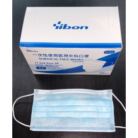 Yibon Surgical 3-ply Ear loop Type Face Mask, Box of 50’s