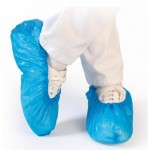 Disposable CPE Shoe Cover - Blue - 4 mil, Pkg of 100