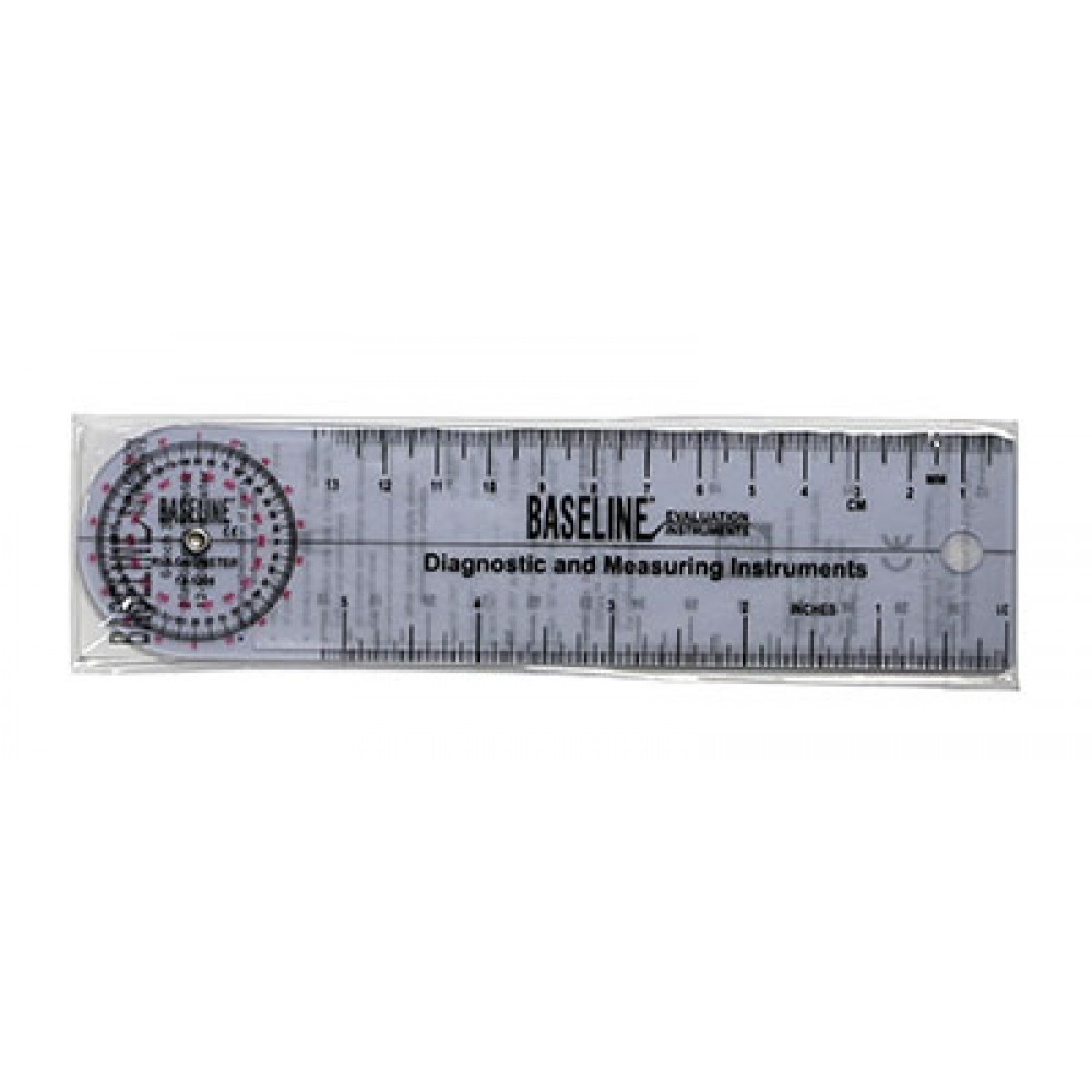 Baseline Plastic Goniometer - Rulongmeter Style - 360 Degree