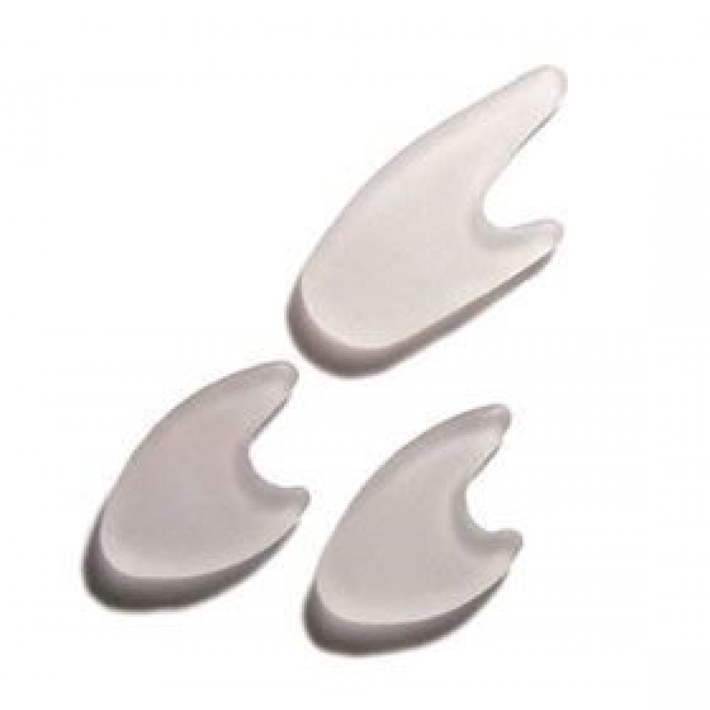 Silipos Gel Toe Separators Anti-Bacterial with Silver, Pkg of 15