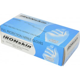 Ironskin Nitrile Glove Blue Powder Free, 100pc/Box