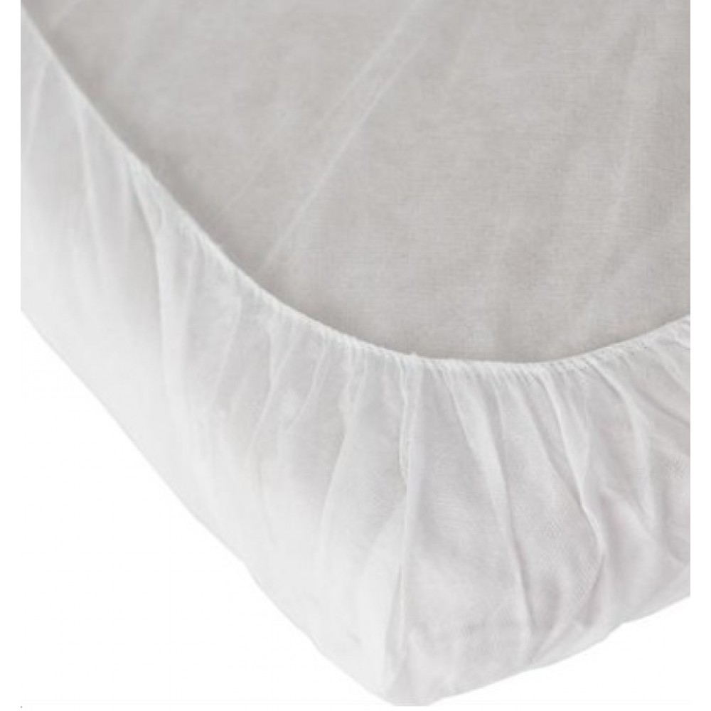 Disposable Non-Woven Antibacterial Waterproof Bed Sheet Mattress Cover, Pkg of 10 Sheets
