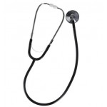 Veridian 05-12301 Prism Series Aluminum Single Head Nurse Stethoscope, Black
