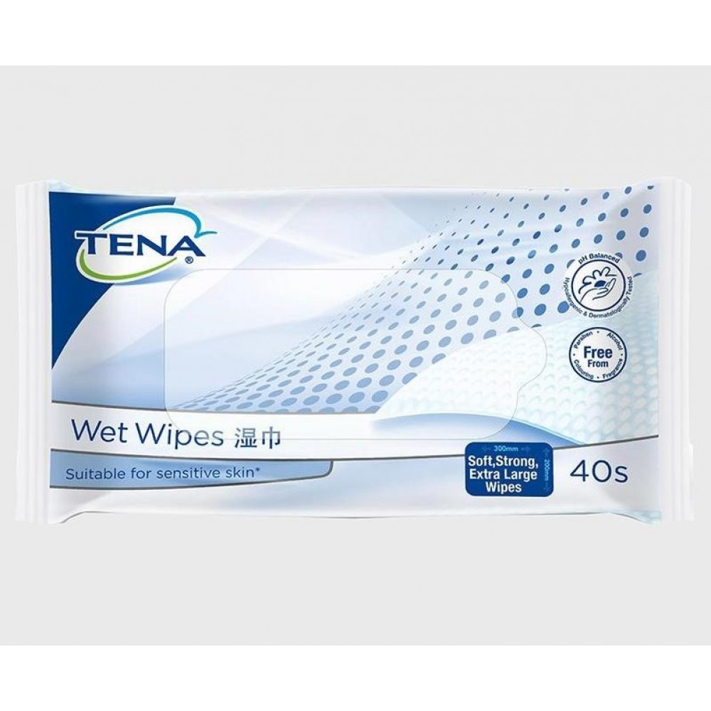 TENA Wet Wipes (Alcohol Free) Suitable for Sensitive Skin