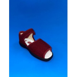 Pulman Laurel Rehab Sandal Diabetic Shoe, Red