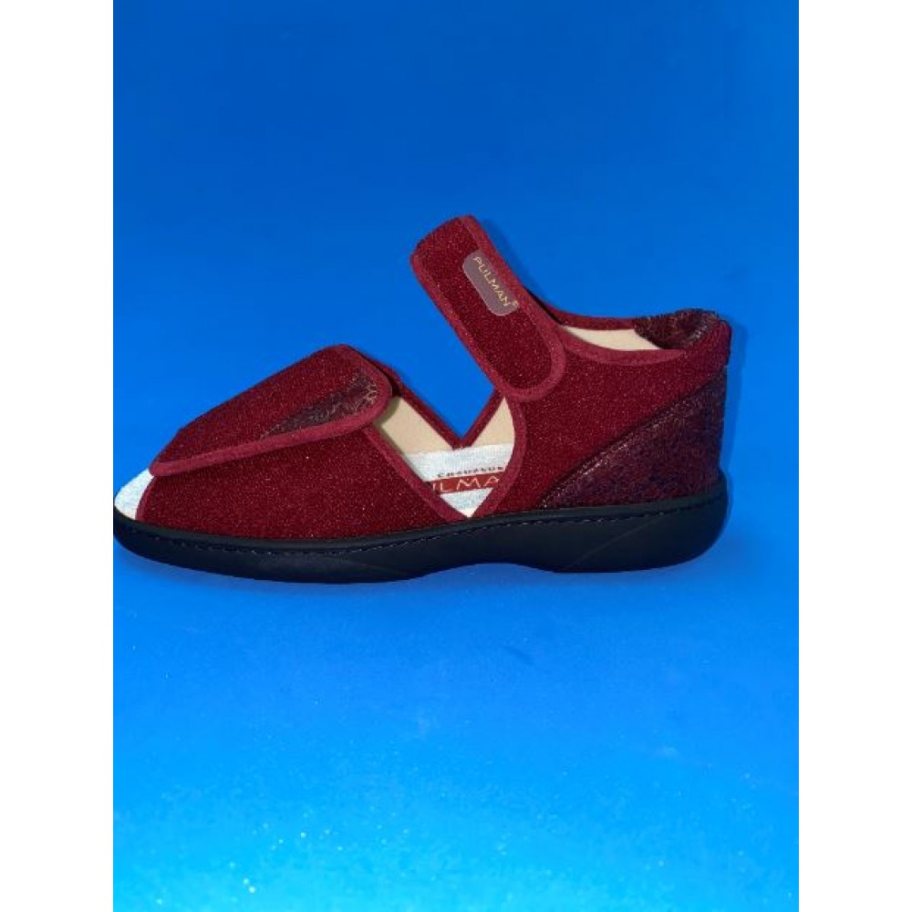 Pulman Laurel Rehab Sandal Diabetic Shoe, Red Comfort Footwear & Footcare Fu Kang Healthcare