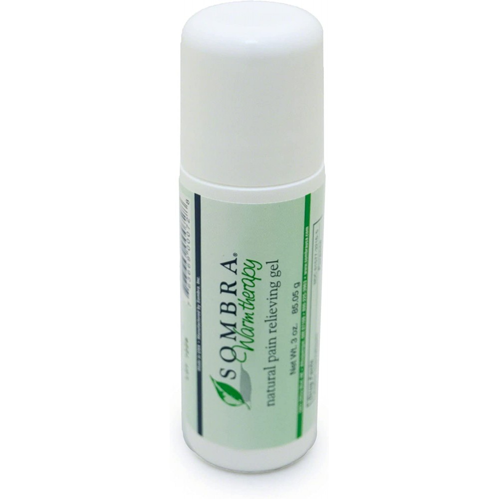 Sombra Warm Therapy Natural Pain Relieving Gel Roll On, 3-Ounce