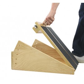 Incline Board - 5-level Wooden - 5, 10, 15, 20, 25 Degree Elevation - 14 x 18 inch Surface