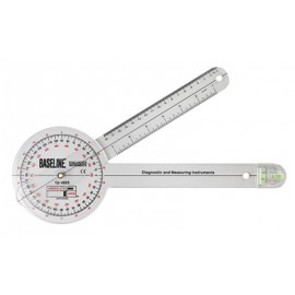 Baseline Plastic Absolute+Axis Goniometer - 360 Degree Head - 12 inch Arms
