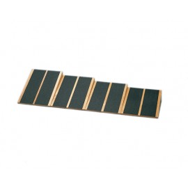 Wooden fixed level Incline Boards - 4 Boards: 15, 20, 25, 30 Degree Elevation - 16.25" x 15" Surface