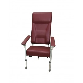 Height Adjustable High Back Geriatric Chair with Meal Tray