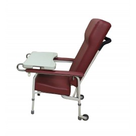 Height Adjustable High Back Geriatric Chair with Meal Tray