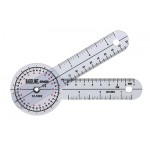 Baseline® Plastic Goniometer - 360 Degree Head - 6 inch Arms
