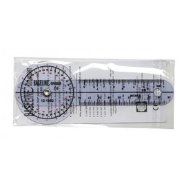 Baseline® Plastic Goniometer - 360 Degree Head - 6 inch Arms