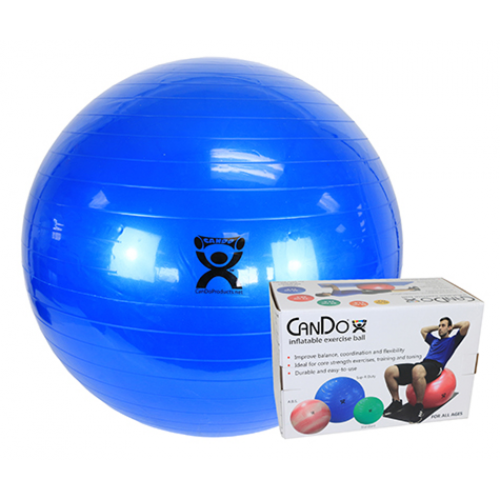 CanDo® Inflatable Exercise Ball - Swiss Ball - Anti Burst Gym Ball