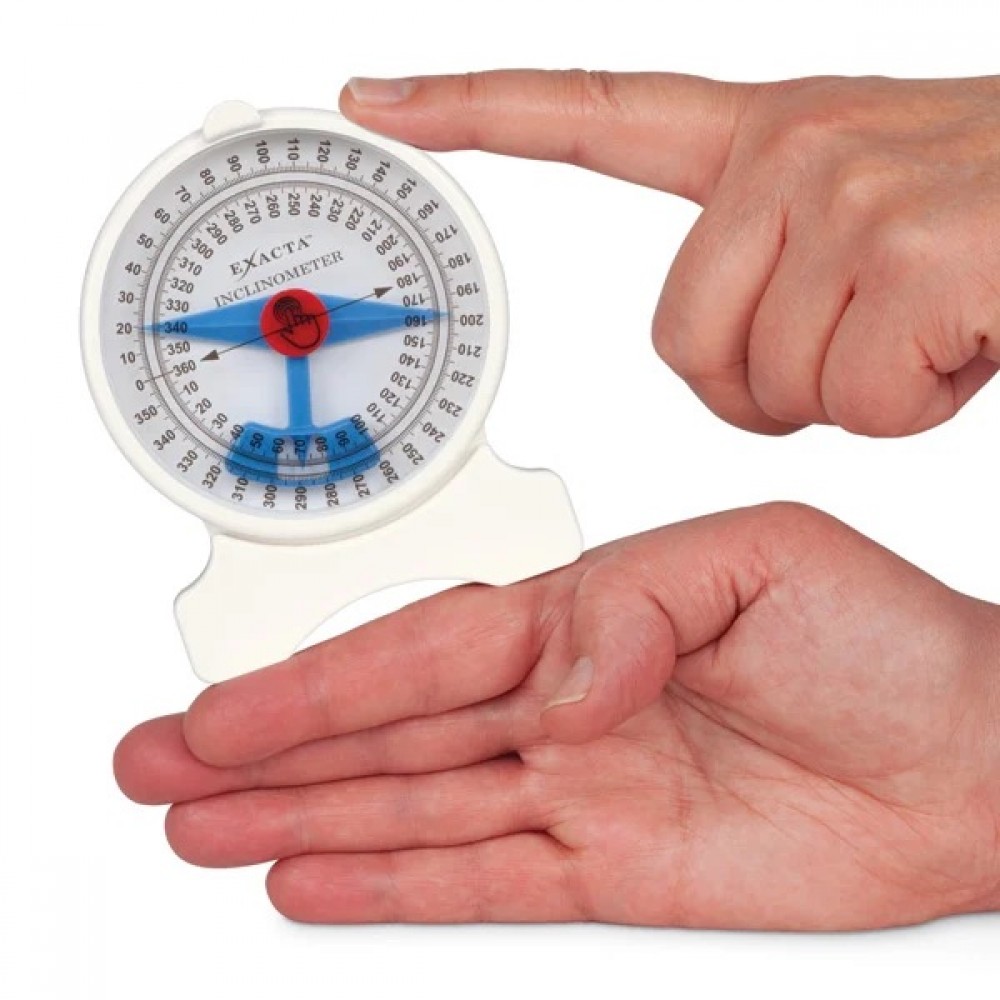 Exacta Inclinometer Measures Range of Motion