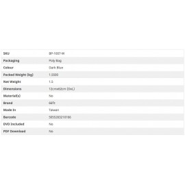 66fit Yoga Mat Plus+ Blue - With Carry Bag