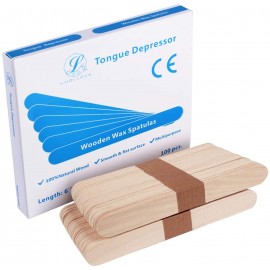 Tongue Depressor Disposable, Wax Applicator Stick Waxing Spatulas Wooden 