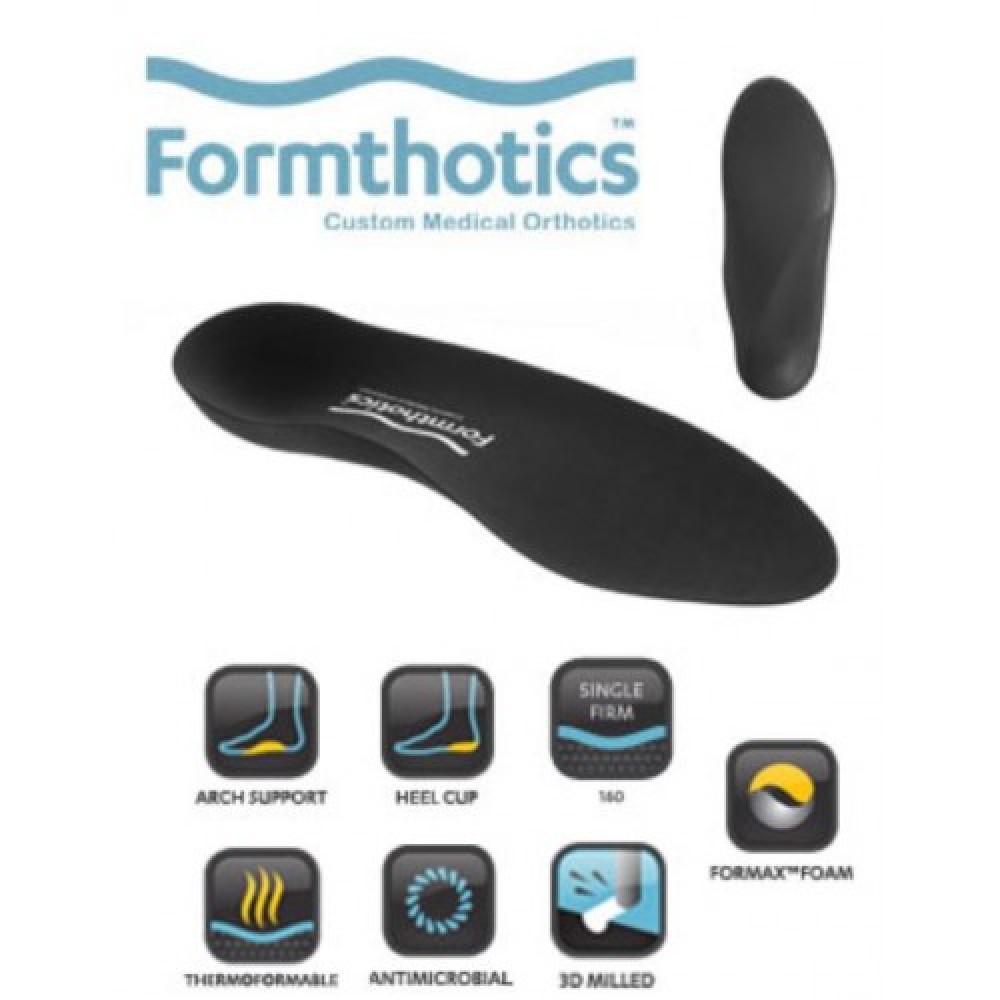 Formthotics 104 Full Length, Supportive Medium Density Black Insoles