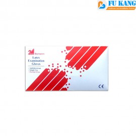 Demann Examination Latex Gloves, Powder Free, Non-sterile, 100’s/box