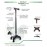 Smart Walking Stick with Medium Quad Base