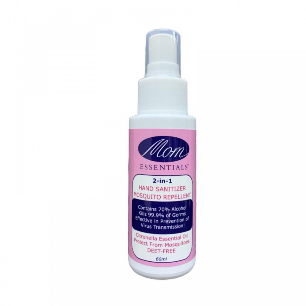 Mom Essentials 2-in-1 Hand Sanitizer & Mosquito Repellent 60ml
