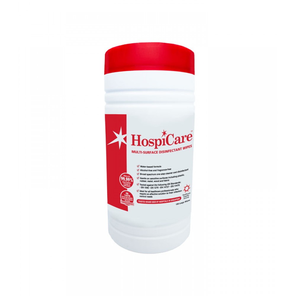 HospiCare Multi-Surface Disinfectant 150s Canister (Alcohol Free)