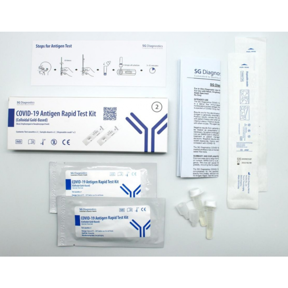 Antigen Rapid Test Kit Art For Covid 19 By Sg Diagnostic Made In Singapore Fu Kang Healthcare Shop Online