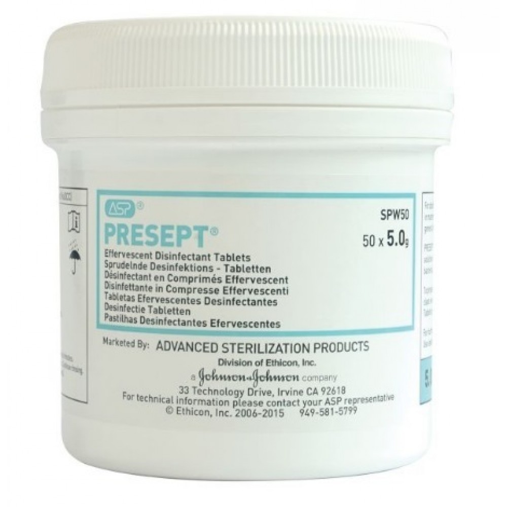 Presept Disinfectant Tablets 0.5g, 600 tabs/tub