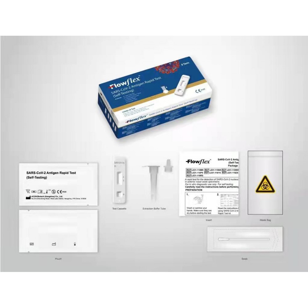 Flowflex COVID-19 Rapid Antigen ART Home Test Kit