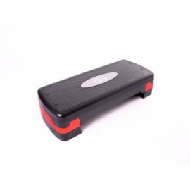 66fit Height Adjustable Aerobic Step 67cm x 27cm Black/Red