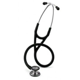 3M Littmann Cardiology IV Stethoscope, Standard-Finish Chestpiece, Black Tube, Stainless Stem and Headset, 27 inch