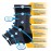 AF7 Ankle Bracing Sleeve (Black/Grey)
