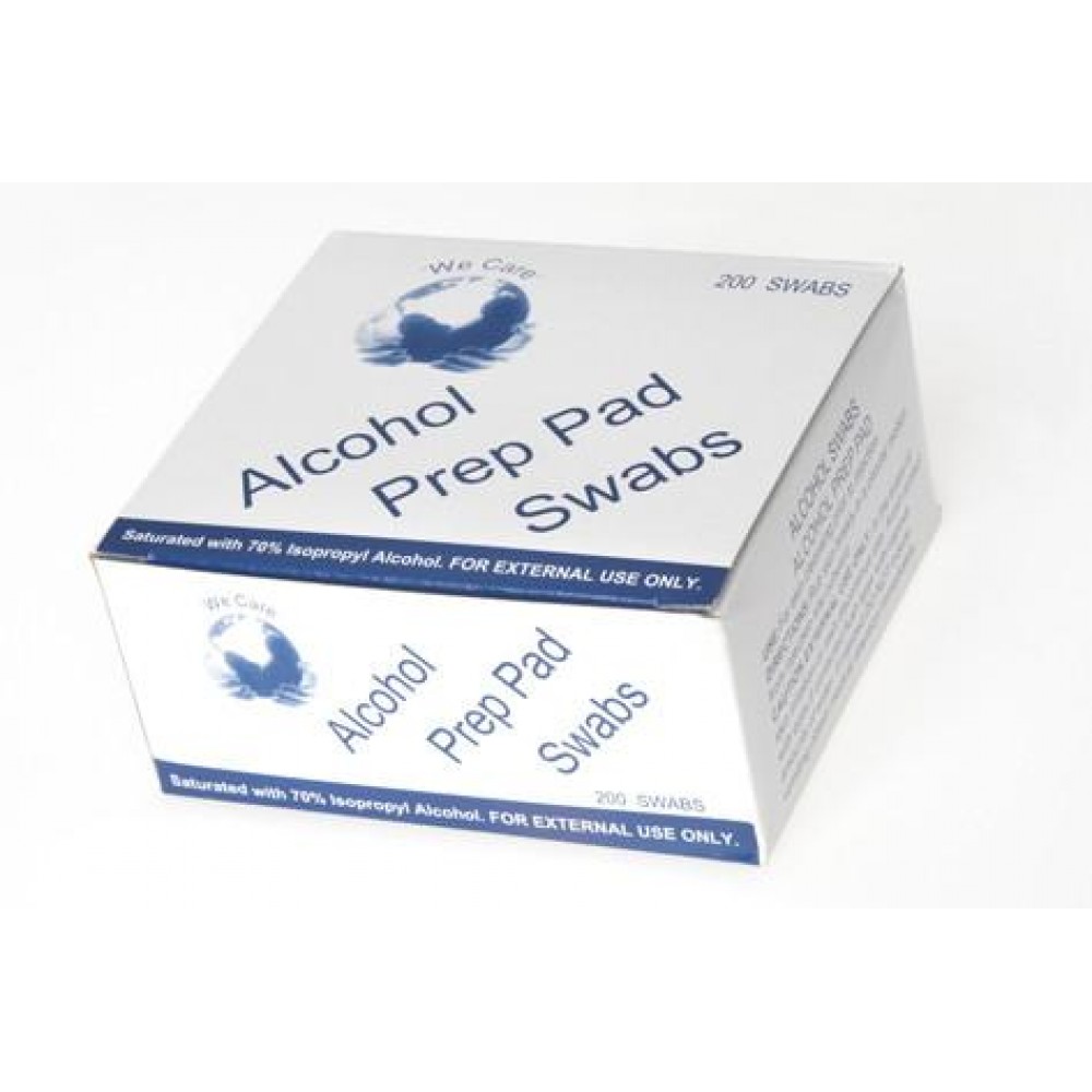 Alcohol Prep Pad Swabs (200 pcs)