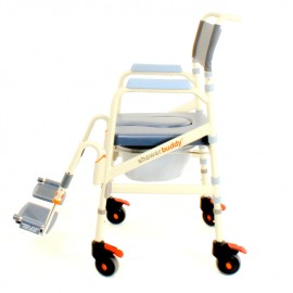 ShowerBuddy Foldable Mobile Shower Commode Chair  SB7e